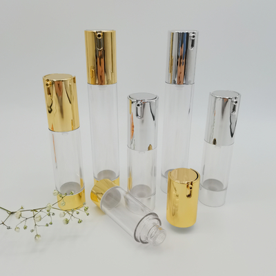 Gorąca sprzedaż 15 ml 20 ml 30 ml Slim Design Airless Pump Bottle do opakowań kosmetycznych