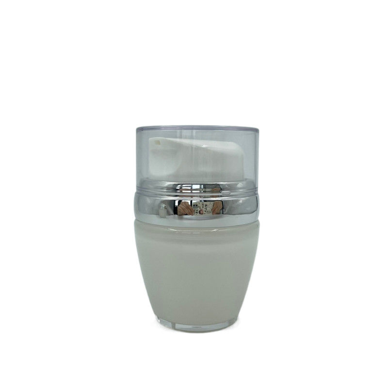 Replaceable Airless Pump Cream Jar Cosmetic Containers 30g 50g Customized Color