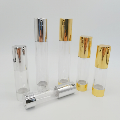Gorąca sprzedaż 15 ml 20 ml 30 ml Slim Design Airless Pump Bottle do opakowań kosmetycznych