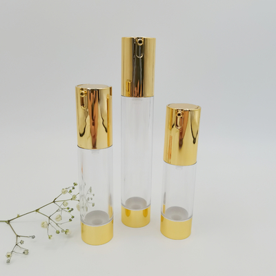 Gorąca sprzedaż 15 ml 20 ml 30 ml Slim Design Airless Pump Bottle do opakowań kosmetycznych