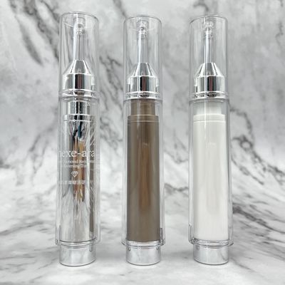 PETG / ABS / PP Kosmetyczny kształt strzykawki 10 ml 15 ml Butelka bezpowietrzna