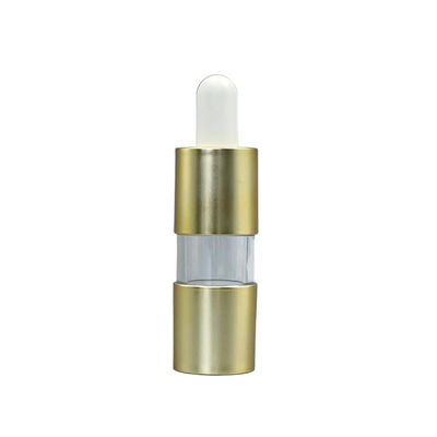 Złota pusta butelka olejku eterycznego 20 ml 0,25 ml Dawkowanie Płynny zakraplacz z powłoką UV z żarówką