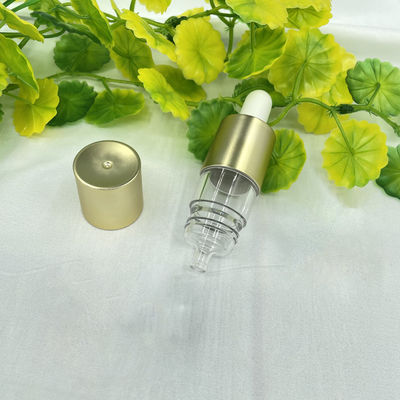Złota pusta butelka olejku eterycznego 20 ml 0,25 ml Dawkowanie Płynny zakraplacz z powłoką UV z żarówką