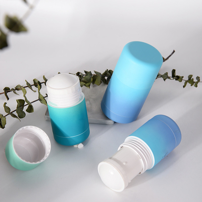 30g 50g Okrągły kształt Materiał PCR Plastikowy pojemnik na dezodorant w sztyfcie wielokrotnego napełniania