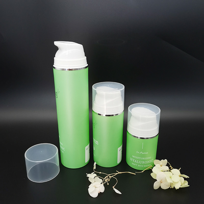 Materiał PCR 50ml 100ml 150ml 200ml Opcjonalny kolor Snap On PP Airless Pump Bottles