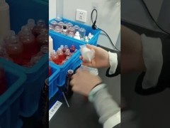 33/410 Zmywacz do paznokci Dozowniki z pompką Przezroczysta nasadka NBR / PE Tłok